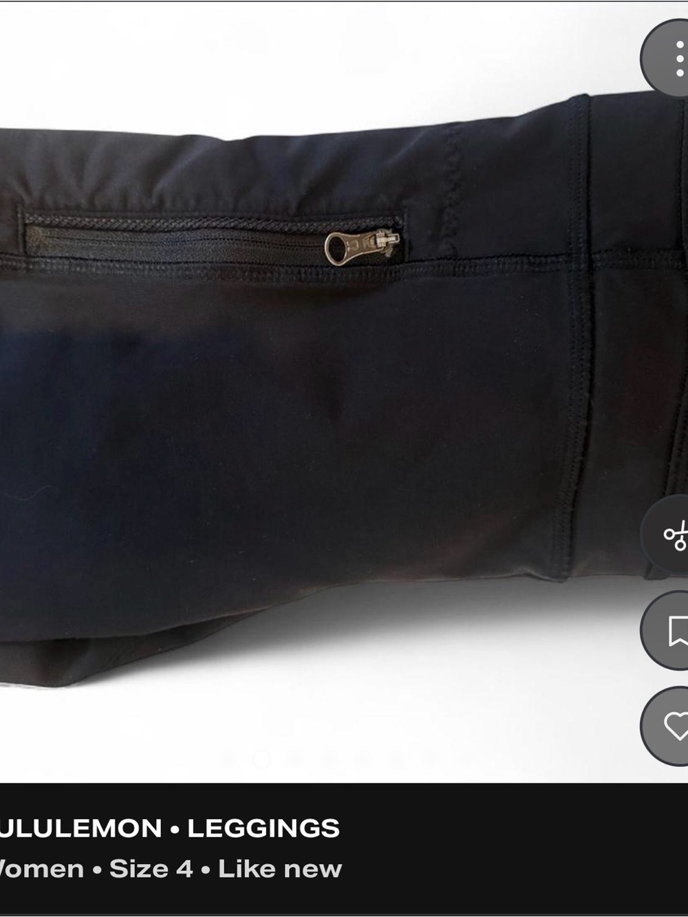 lululemon athletica Black Leggings with Zipper Pockets - Picture 9 of 10